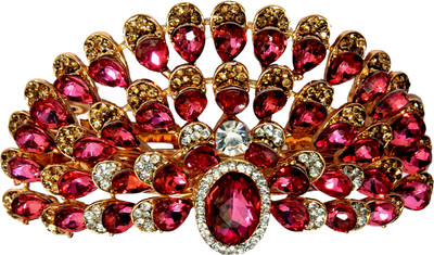 

Mansiyaorange Desiger Latest Trendy Hair Jewellery Hair Acccessory Clip Hair Clip(Pink)