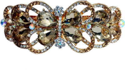Mansiyaorange Desiger Latest Trendy Hair Jewellery Hair Acccessory Clip Hair Clip(Gold)
