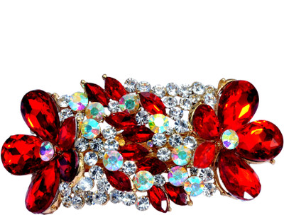 

Mansiyaorange Desiger Latest Trendy Hair Jewellery Hair Acccessory Clip Hair Clip(Red)