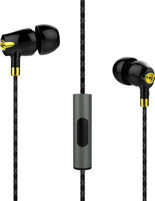 

boAt Nirvaanaa Bliss In-Ear Wired Headset with Mic(Black, In the Ear)