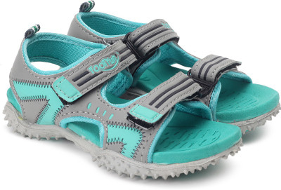 

Footfun by Liberty Boys & Girls Velcro Sports Sandals(Green, S.green
