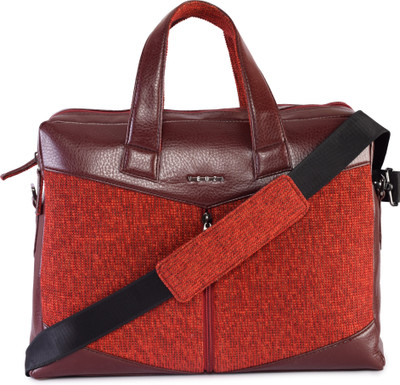 

Veuza 14 inch Laptop Messenger Bag(Red), Burgundy