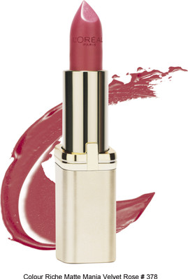 

L'Oreal Paris Color Riche Matte 378 Velvet Rose(Red, 4.7 g)