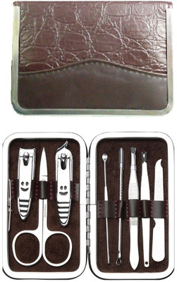 

Riddhi Siddhi Leather Looking Zipped Portable Manicure Set(150 g, Set of 1)