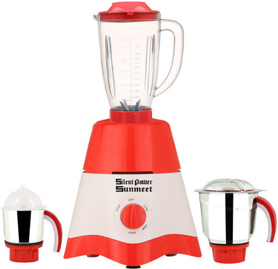 

SilentPowerSunmeet MG17-TA-STR-55 600 W Juicer Mixer Grinder(Red, White, 3 Jars)