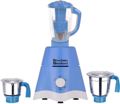 

SilentPowerSunmeet MG17-TA-STR-205 600 W Juicer Mixer Grinder(Blue, 3 Jars)