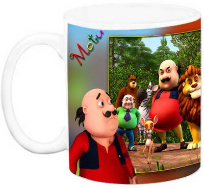 

EFW CARTOON - Kids - Motu patlu (Design 3) Ceramic Mug(325 ml), Multicolor
