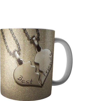 

RD Creations Specially Customise Gift For a Best Friend from a Friend PWMFD54 Ceramic Mug(300 ml), Multicolor