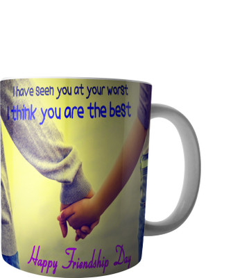 

RD Creations Specially designed Gift For a Best Friend from a Friend PWMFD1177 Ceramic Mug(300 ml), Multicolor