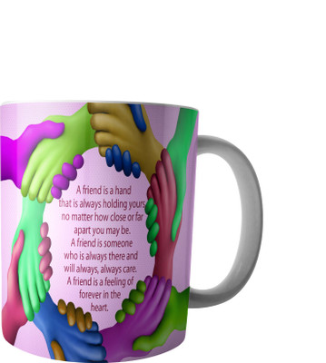 

RD Creations Specially Customise Gift For a Best Friend from a Friend PWMFD39 Ceramic Mug(300 ml), Multicolor