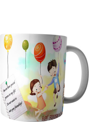 

RD Creations Specially designed Gift For a Best Friend from a Friend PWMFD1176 Ceramic Mug(300 ml), Multicolor