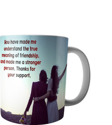 

RD Creations Specially designed Gift For a Best Friend from a Friend PWMFD1157 Ceramic Mug(300 ml), Multicolor