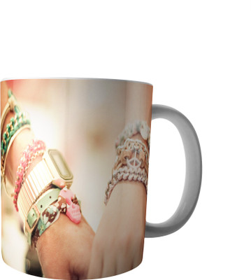 

RD Creations Specially Customise Gift For a Best Friend from a Friend PWMFD19 Ceramic Mug(300 ml), Multicolor