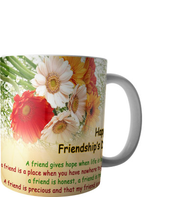 

RD Creations Specially Customise Gift For a Best Friend from a Friend PWMFD91 Ceramic Mug(300 ml), Multicolor