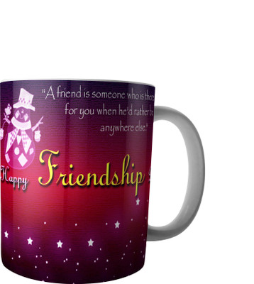 

RD Creations Specially Customise Gift For a Best Friend from a Friend PWMFD74 Ceramic Mug(300 ml), Multicolor