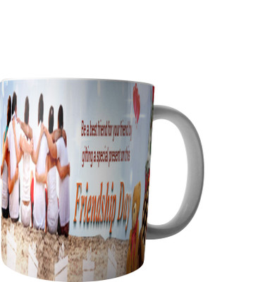 

RD Creations Specially Customise Gift For a Best Friend from a Friend PWMFD96 Ceramic Mug(300 ml), Multicolor