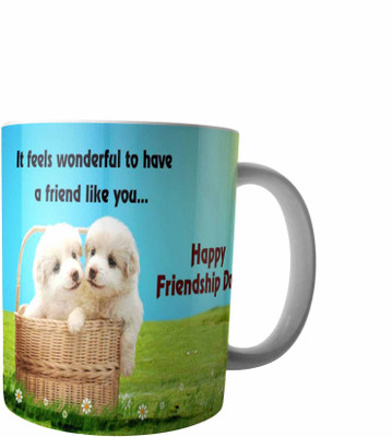 

RD Creations Specially Customise Gift For a Best Friend from a Friend PWMFD2 Ceramic Mug(300 ml), Multicolor