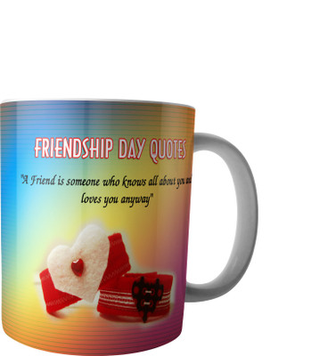 

RD Creations Specially Customise Gift For a Best Friend from a Friend PWMFD68 Ceramic Mug(300 ml), Multicolor