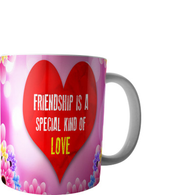 

RD Creations Specially Customise Gift For a Best Friend from a Friend PWMFD24 Ceramic Mug(300 ml), Multicolor