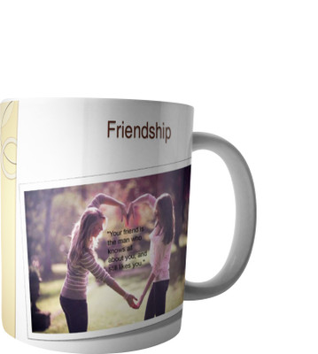 

RD Creations Specially designed Gift For a Best Friend from a Friend PWMFD1187 Ceramic Mug(300 ml), Multicolor