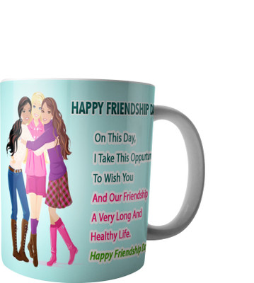 

RD Creations Specially Customise Gift For a Best Friend from a Friend PWMFD94 Ceramic Mug(300 ml), Multicolor