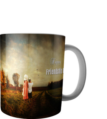 

RD Creations Specially Customise Gift For a Best Friend from a Friend PWMFD52 Ceramic Mug(300 ml), Multicolor