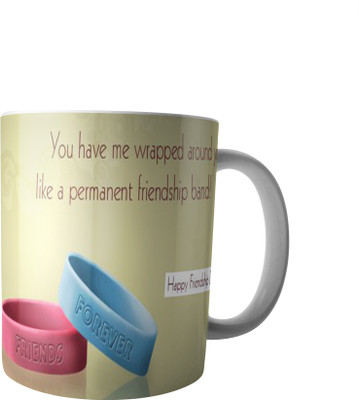 

RD Creations Specially Customise Gift For a Best Friend from a Friend PWMFD29 Ceramic Mug(300 ml), Multicolor