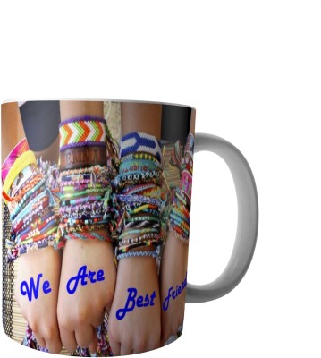 

RD Creations Specially Customise Gift For a Best Friend from a Friend PWMFD51 Ceramic Mug(300 ml), Multicolor