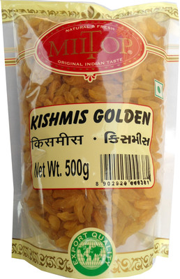 

MilTop kishmish golden Raisins(1 kg, Pouch)