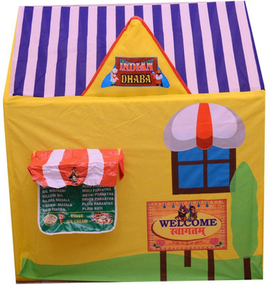 

Plus One Indian Dhaba Tent for Kids- Indoor & Outdoor Use - Water Resistant - Foldable & Lightweight(Multicolor)