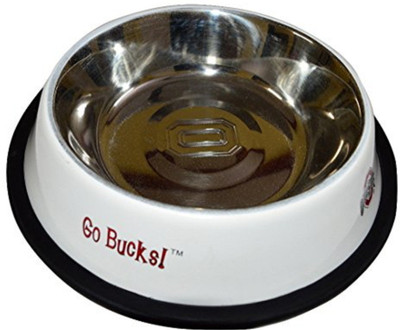 

Foodie Puppies Round Steel Pet Bowl(900 ml White)