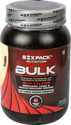 

SIX PACK NUTRITION Bulk Weight Gainers/Mass Gainers(1 kg, Rabdi)