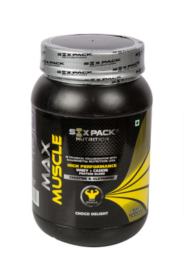 

Six Pack Nutrition Max Muscle Weight Gainers/Mass Gainers(1000 g, Banana)