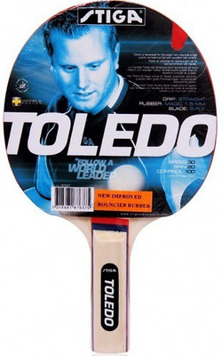 

Stiga TOLEDO Multicolor Table Tennis Racquet(G4, 80 g)