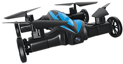 

Tipi Tipi Tap Air-Land Amphibious Car Drone 2.4G 6CH 6Axis Gyro Airphibian RC Quad 2 in 1 Drone Flying Toys Car with 3D Flip Professional Rc(Multicolor)