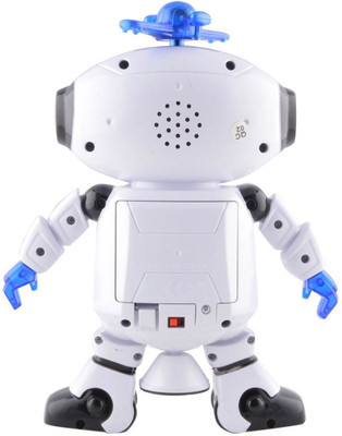 

MAGICTAIL Musical And Naughty Dancing Robot - 3D Lights And Very Attractive Musical Robot For Kids(White & Blue)