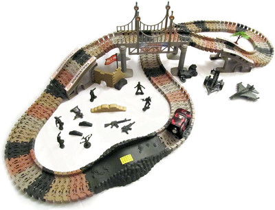 

GoMerryKids 148 Pcs Military Car Track Set(Multicolor)
