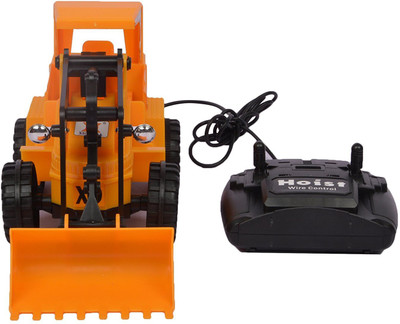 

EXCELLENTCHOICE Wired Remote Control Battery Operated JCB Crane Truck Toy (Yellow)(Yellow)