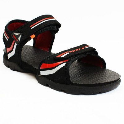 Sparx Men Black Sandals