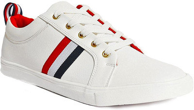 

De Loyon White DOC Sneakers For Men(White, White and red