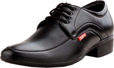 

Zebra Mens Formal Comfortable Leather Shoes Lace Up For Men(Black