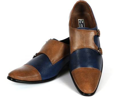

C Comfort Corporate Casuals For Men(Blue, Tan
