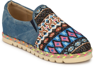 

OLMIITE Noney Espadrilles For Women(Multicolor, Blue