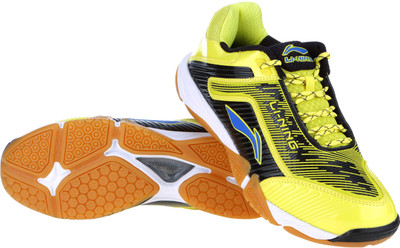 

Li-Ning Turbo Neo Badminton Shoes For Men(Yellow, Black