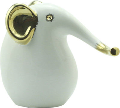 

Importwala Decorative Showpiece - 22.5 cm(Ceramic, White, Gold)
