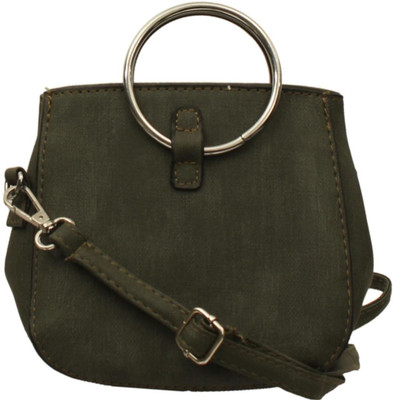

aaradhya creations Girls Casual Green PU Sling Bag