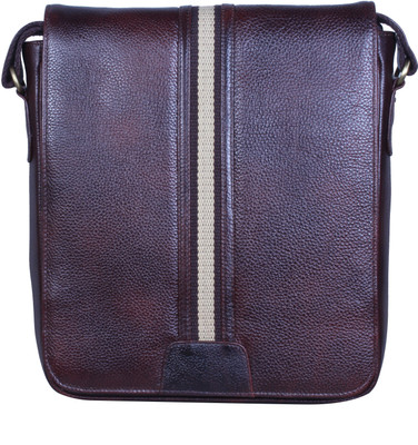 

HIGH TOUCH Men & Women Formal Brown Genuine Leather Messenger Bag