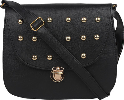 

SEADOLPHIN Women Casual Black PU Sling Bag