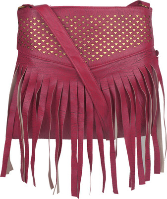 

SEADOLPHIN Women Casual Pink PU Sling Bag