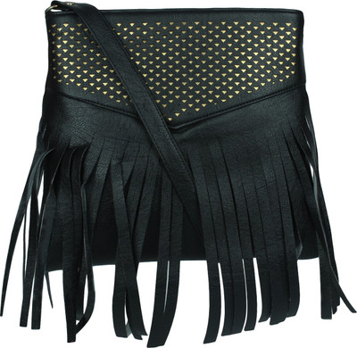 

SEADOLPHIN Women Casual Black PU Sling Bag